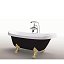 BAÑERA ACRYLICA VICTORIANO MARGHERITA BLACK 